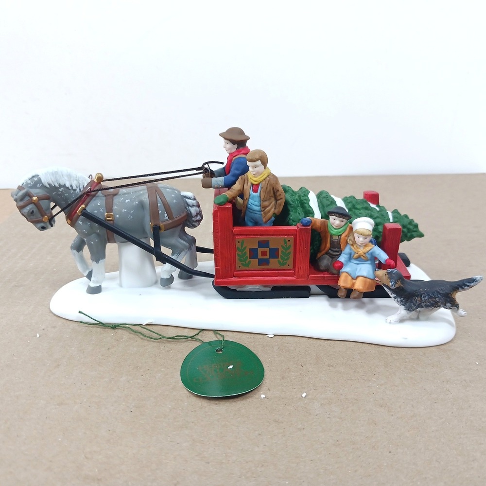 Dept 56 Heritage Village Over the River and Through the Woods Sleigh 5654-5